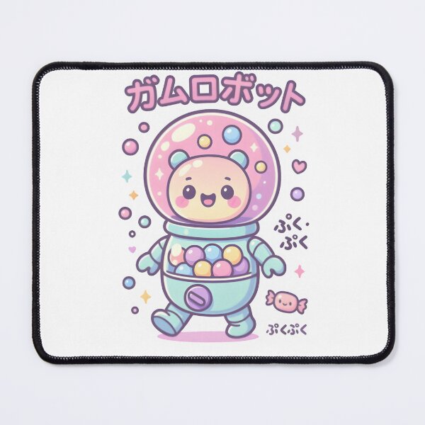 Item preview, Kawaii Bubblegum Robot – Cute Pastel Candy Machine Character designed and sold by Snackwear Apparel.