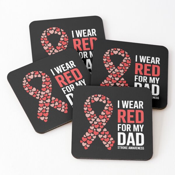 Item preview, I Wear Red For My Dad Stroke Awareness Survivor Warrior designed and sold by papertaless.