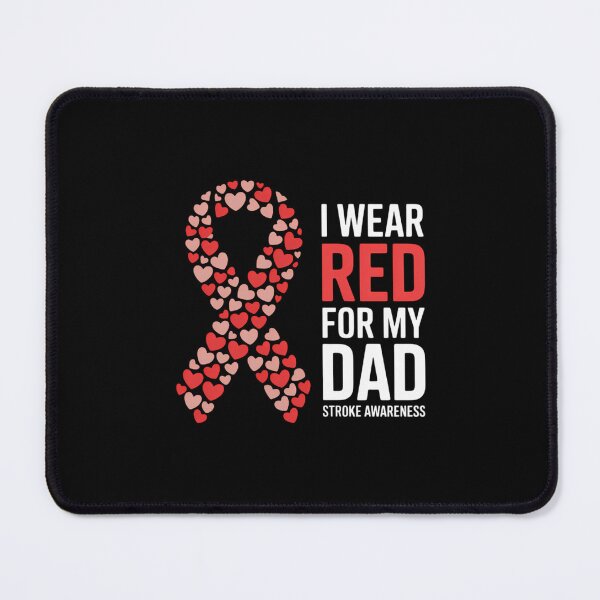 Item preview, I Wear Red For My Dad Stroke Awareness Survivor Warrior designed and sold by papertaless.