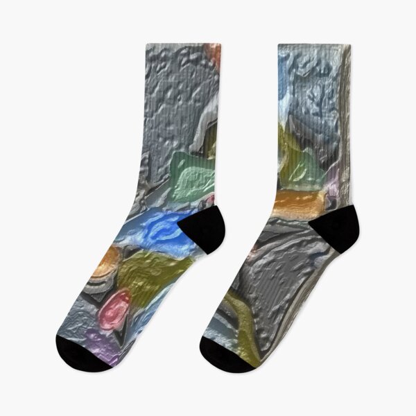 Item preview, abstract 5 dark plaster colorful geometric design designed and sold by SmashingDeals.