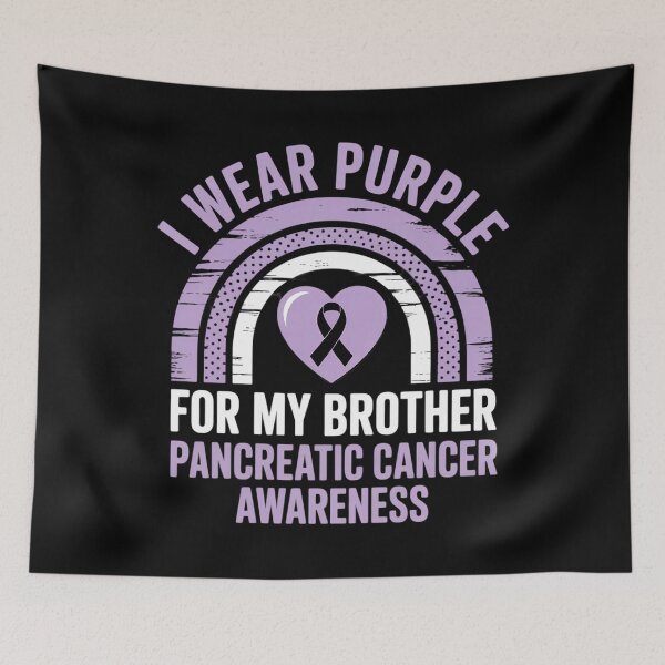 Item preview, I Wear Purple For My Brother Pancreatic Cancer Awareness  designed and sold by papertaless.