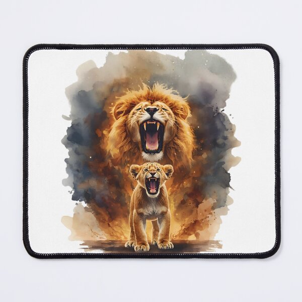 Item preview, Baby Lion Roaring With Lion Spirit, Strength & Power Inspirational Design designed and sold by Moodune.