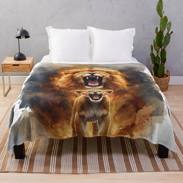 Item preview, Baby Lion Roaring With Lion Spirit, Strength & Power Inspirational Design designed and sold by Moodune.