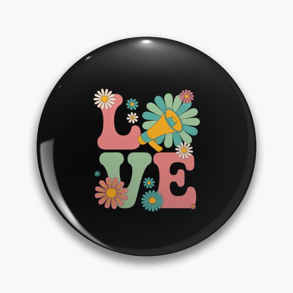 Item preview, Love Cheer Groovy Cheerleader Cheerleading designed and sold by TechnicalSara.