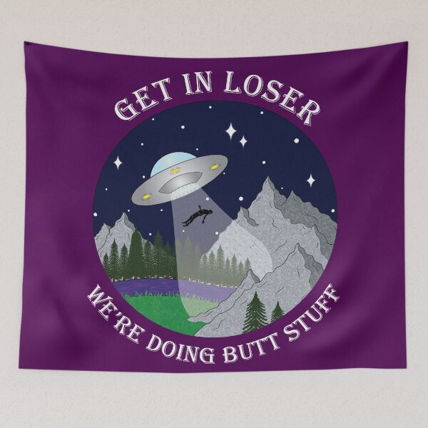 Item preview, Alien Abduction (Male, White Text) designed and sold by Velocivector.
