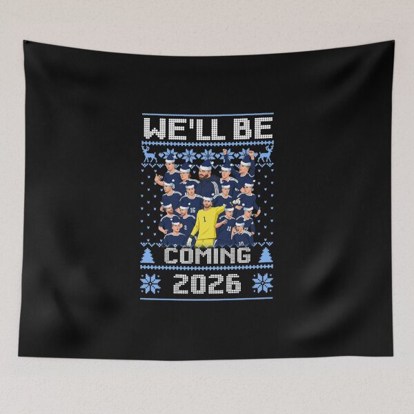 Item preview, Scotland Football Christmas Jumper We'll Be Coming 2026 designed and sold by DillonHuerta.