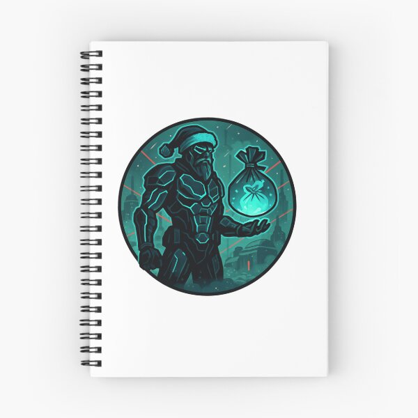 Item preview, Black Ice Santa Assassin – Forbidden North Node Vector Badge designed and sold by Imaginarium of Chaos falcon88 .