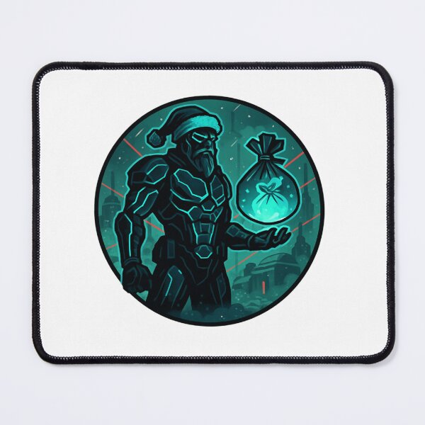Item preview, Black Ice Santa Assassin – Forbidden North Node Vector Badge designed and sold by Imaginarium of Chaos falcon88 .