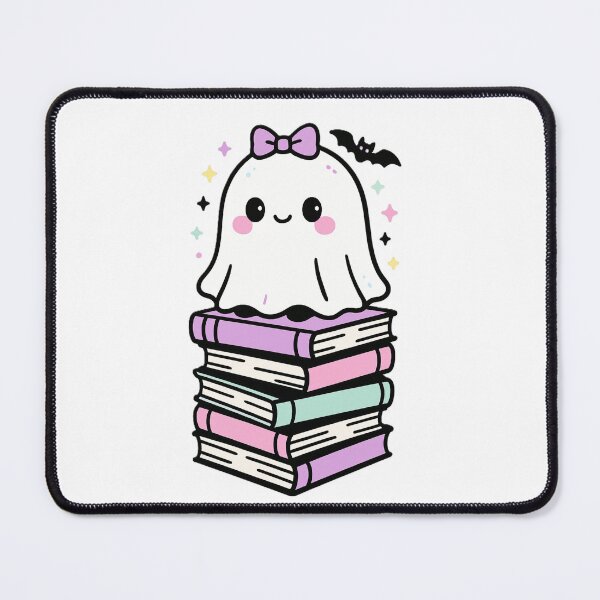 Item preview, Pastel ghost with books designed and sold by The Cozy Cauldron.