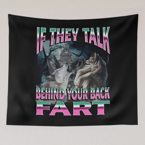 Item preview, Neon Wolf Pack Fart Joke T-Shirt designed and sold by TinaMDedrick.
