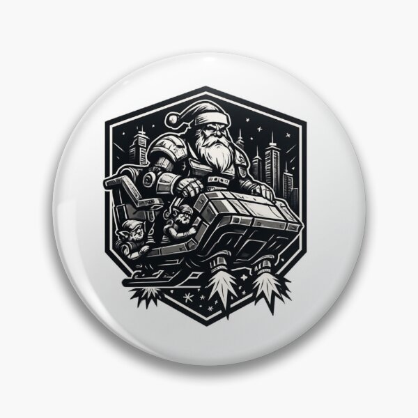 Item preview, Iron Sleigh Tyrant – Mech Santa Cyber Regime Emblem designed and sold by Imaginarium of Chaos falcon88 .