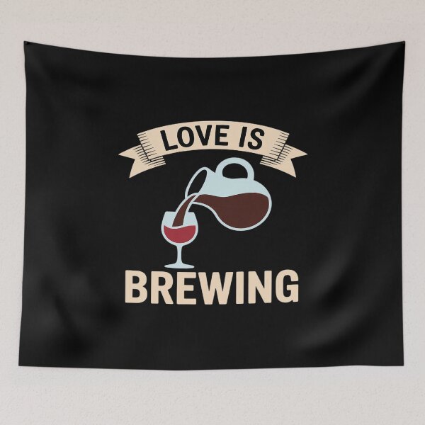 Item preview, Love is Brewing Bachelorette Party Graphic designed and sold by TechnicalSara.