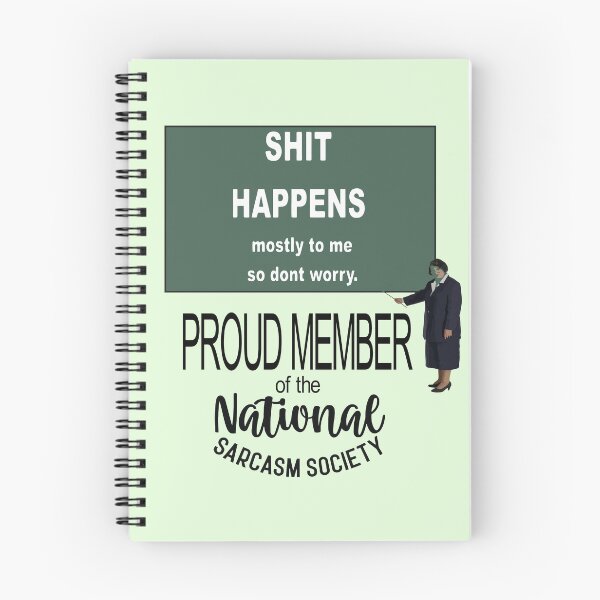 Item preview, Shit Happens Mostly to Me So Do Not Worry Sarcastic Quote designed and sold by taiche.