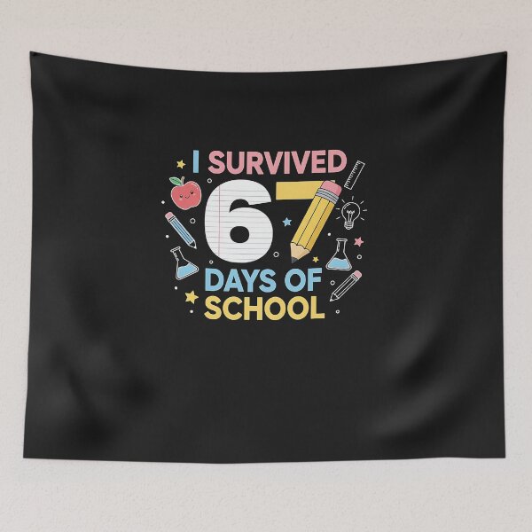 Item preview, I Survived 67 Days Of School Funny 67 Meme Teachers Students designed and sold by diyoor.