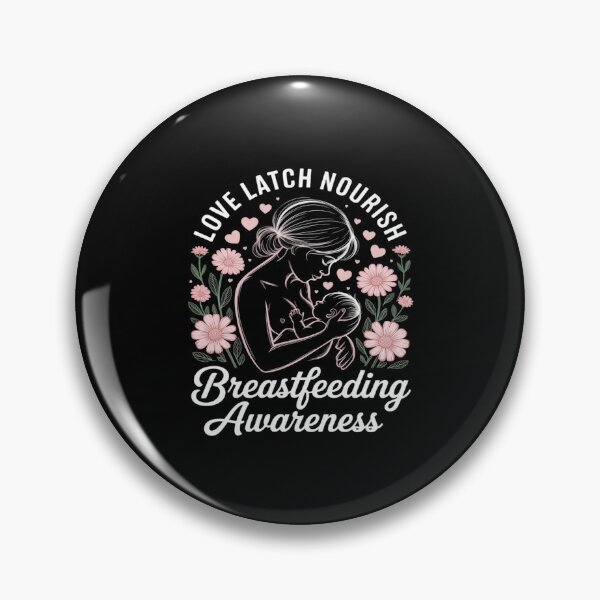 Item preview, Love Latch Nourish Breastfeeding Awareness Month 2025 designed and sold by BubblePancake.