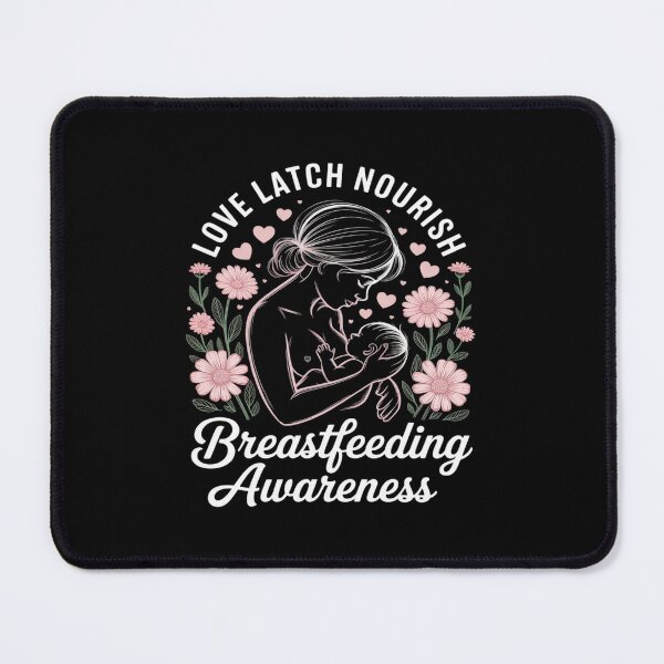Item preview, Love Latch Nourish Breastfeeding Awareness Month 2025 designed and sold by BubblePancake.