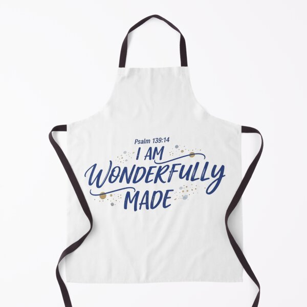 Item preview, I Am Wonderfully Made - Psalm 139:14 Script Bible Verse Design designed and sold by TheCatholicBrew.