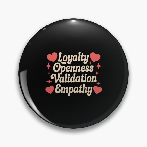 Item preview, Love Loyalty Openness Validation Empathy Hearts designed and sold by BubblePancake.