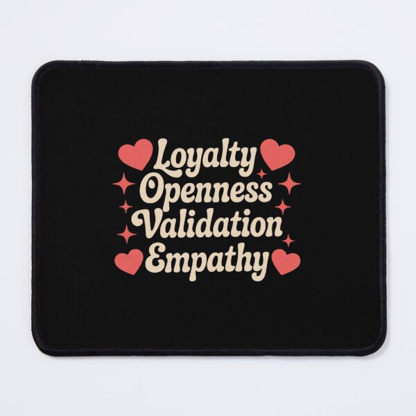 Item preview, Love Loyalty Openness Validation Empathy Hearts designed and sold by BubblePancake.