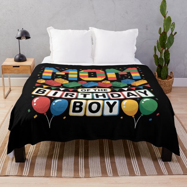 Item preview, Mom of the birthday boy Building Blocks Master builder  designed and sold by papertaless.
