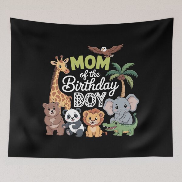 Item preview, Mom of The Birthday Boy Wild Zoo Theme Safari Party designed and sold by papertaless.