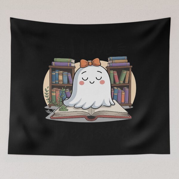 Item preview, Love The BOOOks Ghost Reading Halloween Book Lover designed and sold by BubblePancake.