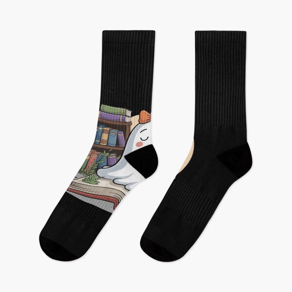 Item preview, Love The BOOOks Ghost Reading Halloween Book Lover designed and sold by BubblePancake.