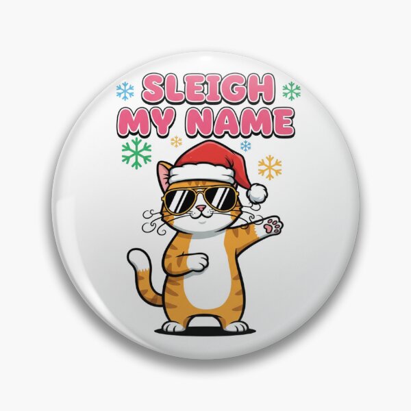 Item preview, Sleigh My Name – Christmas Cat designed and sold by Simplystik.