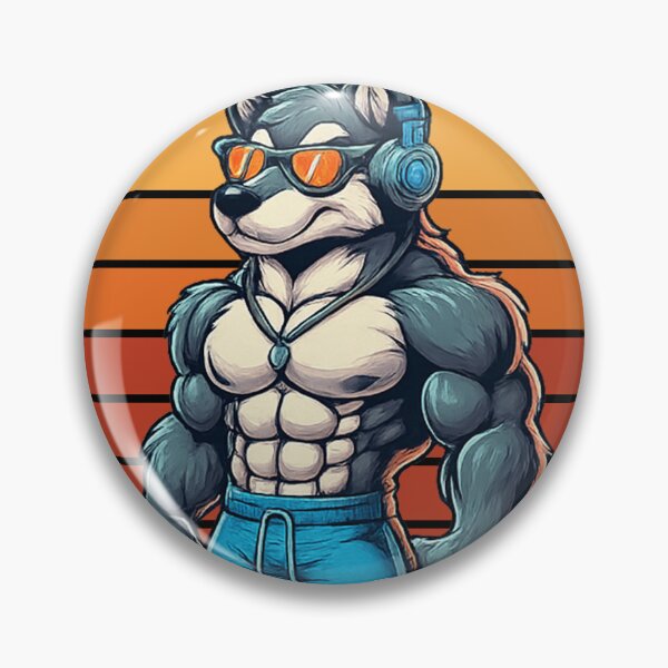 Item preview, Retro Muscle Wolf Fart Joke T-Shirt designed and sold by LarryMBrown.