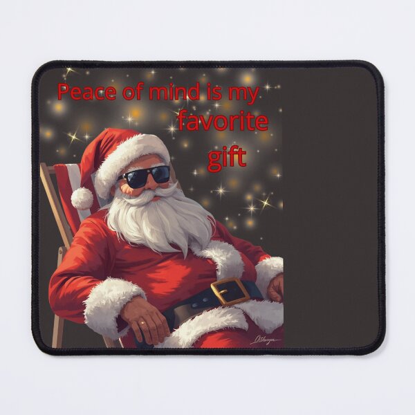 Item preview, Santa Claus on Vacation – Funny Christmas Holiday Illustration | Relaxing Santa Design designed and sold by MyVision12.