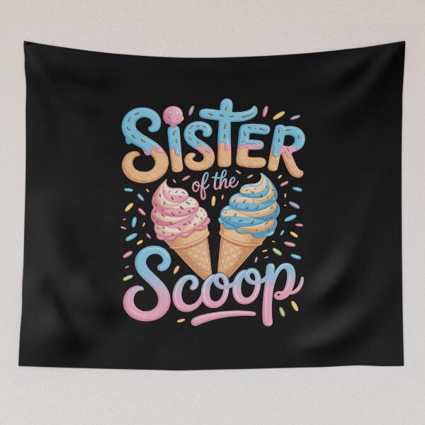 Item preview, Sister of The Scoop Ice Cream Gender Reveal Baby Shower  designed and sold by marcusry.