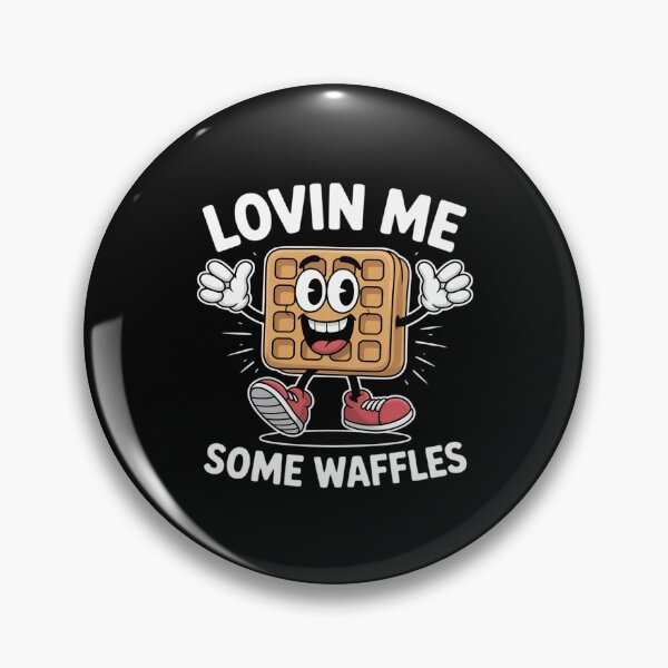 Item preview, Lovin Me Some Waffles Funny designed and sold by BubblePancake.