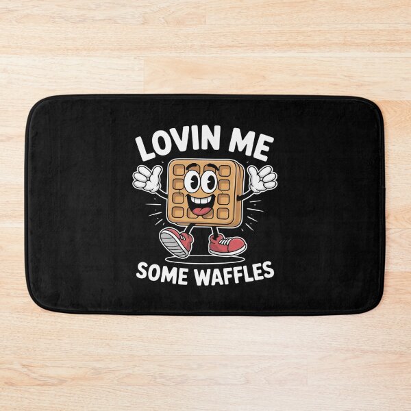 Item preview, Lovin Me Some Waffles Funny designed and sold by BubblePancake.
