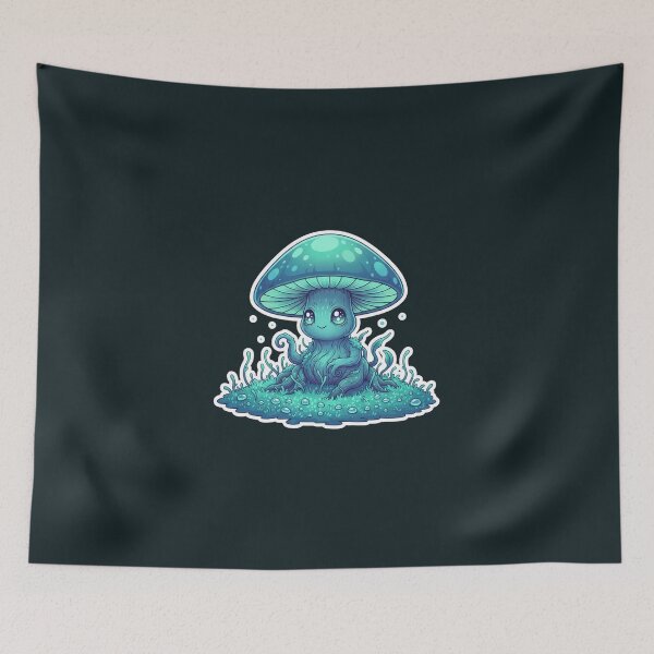 Item preview, Enchanted Fungus Friend Magical Mushroom Creature Art designed and sold by Bratak.