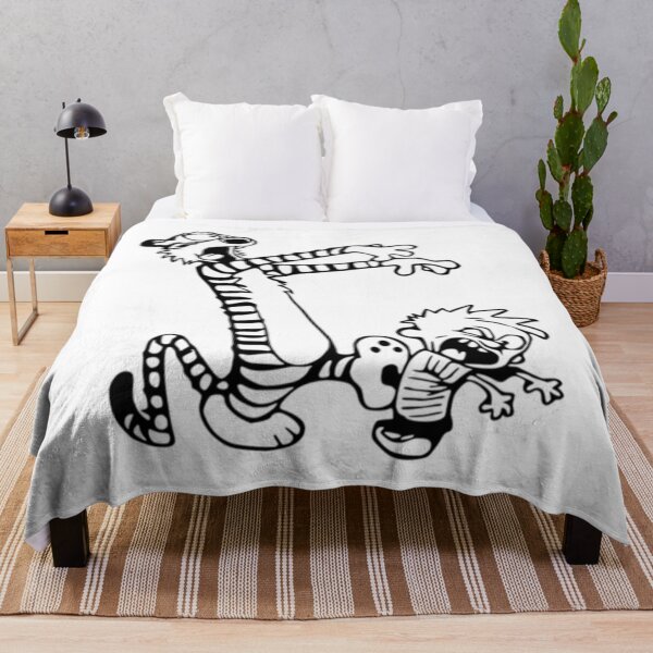 Item preview, Calvin And Hobbes Funny Comic Style Duo Running Sketch Art designed and sold by pellamfeferr.