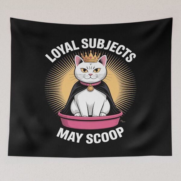 Item preview, Loyal Subjects May Scoop Cute Cat Litter Box Funny Cat designed and sold by BubblePancake.