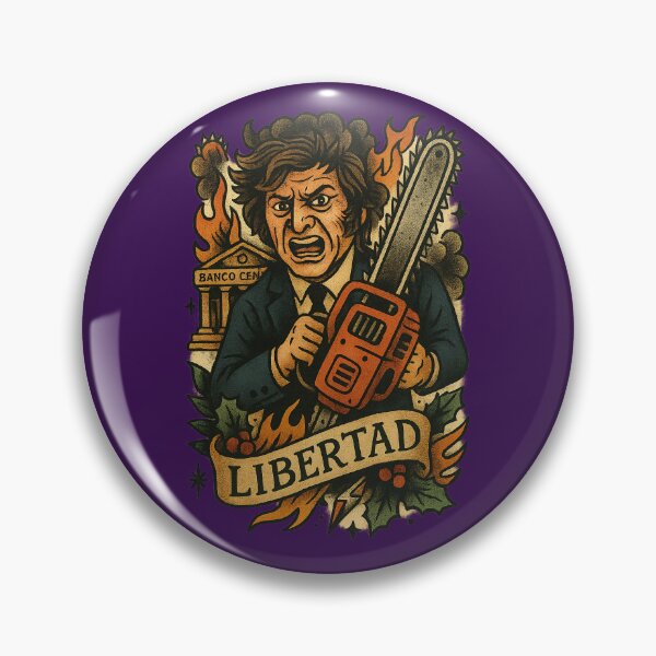 Item preview, Javier Milei, Argentine Libertarian Warrior - Old school designed and sold by Fictional Ink Society.
