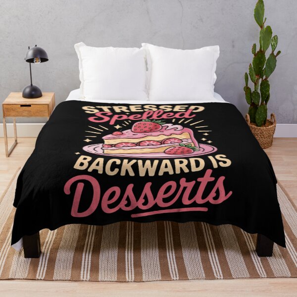 Item preview, Stressed spelled backward is Desserts Snack Baking Cake designed and sold by cosmicncozyS.