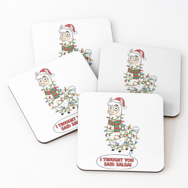 Item preview, Christmas Llama Dancing – I Thought You Said Salsa Funny Xmas Sticker designed and sold by Simplystik.