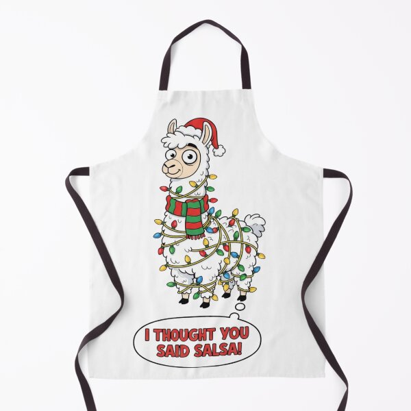 Item preview, Christmas Llama Dancing – I Thought You Said Salsa Funny Xmas Sticker designed and sold by Simplystik.