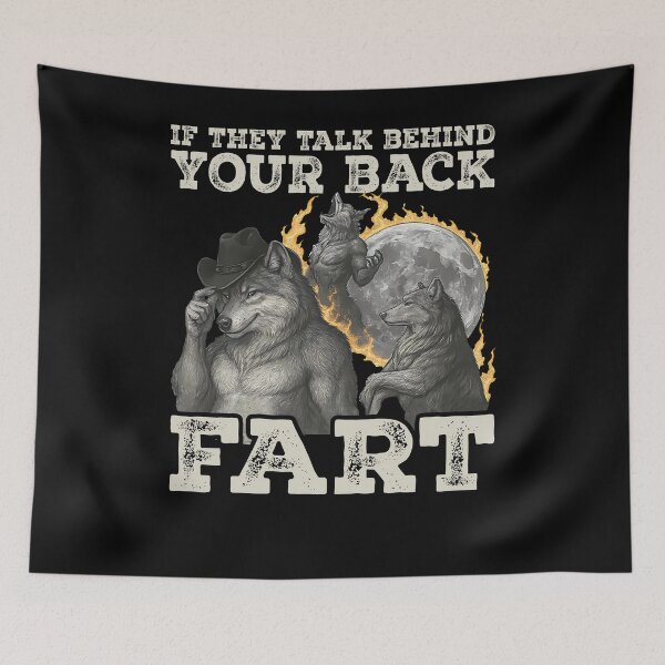 Item preview, Three Wolves Fart Joke T-Shirt designed and sold by LashondaGreen89.