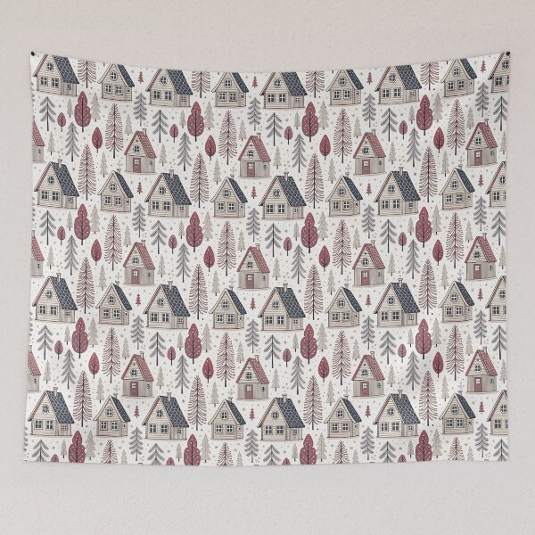 Item preview, Nordic Cottages Scatter designed and sold by Shuga-Design.