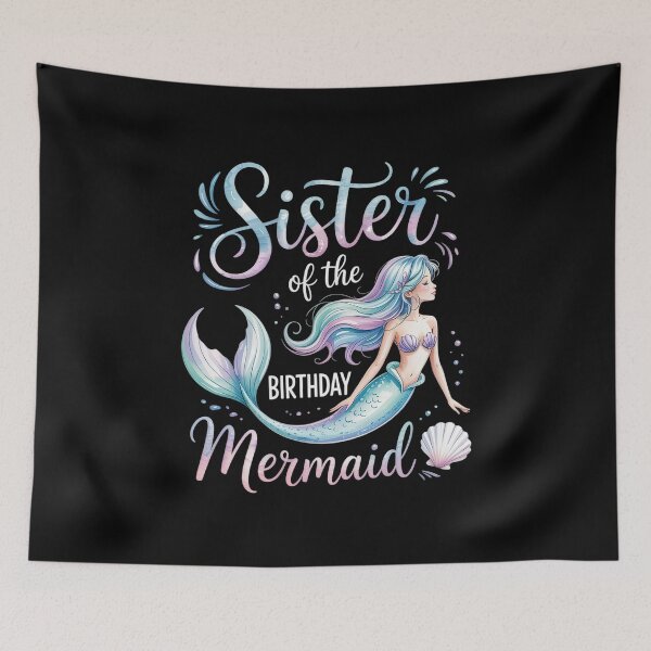 Item preview, Sister Of The Birthday Mermaid Girl Bday Party Squad Family  designed and sold by RayArmstrong.