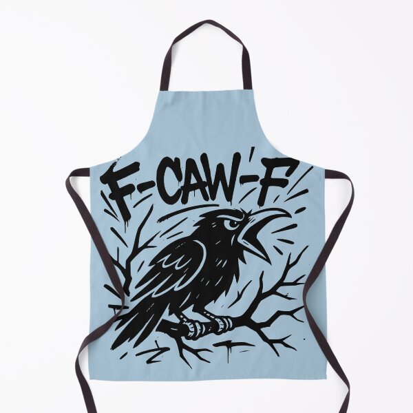 Item preview, F-CAW-F Black Crow Raven Graffiti Caw Pun Joke Funny Saying designed and sold by NosandEdgy.