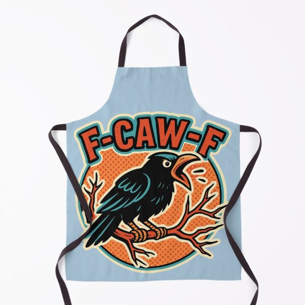 Item preview, F-CAW-F Black Crow Raven Caw Pun Joke Funny Saying designed and sold by NosandEdgy.
