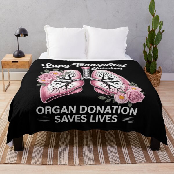 Artikelvorschau, Lungentransplantationsüberlebender – Blumenmuster für Lungen – Organspende rettet entworfen und verkauft von NetoGalaxy.