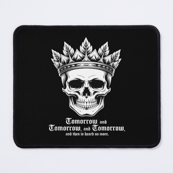 Item preview, Macbeth Quote Tomorrow Literary Skull Crown Shakespeare designed and sold by NetoGalaxy.