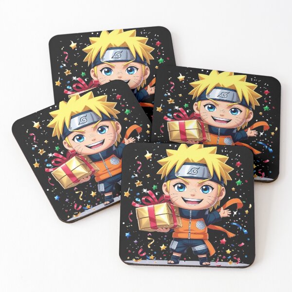 Item preview, ? Cute Chibi Ninja Boy Holding Gift ? | Anime Birthday Art  designed and sold by VashudevDesigns.