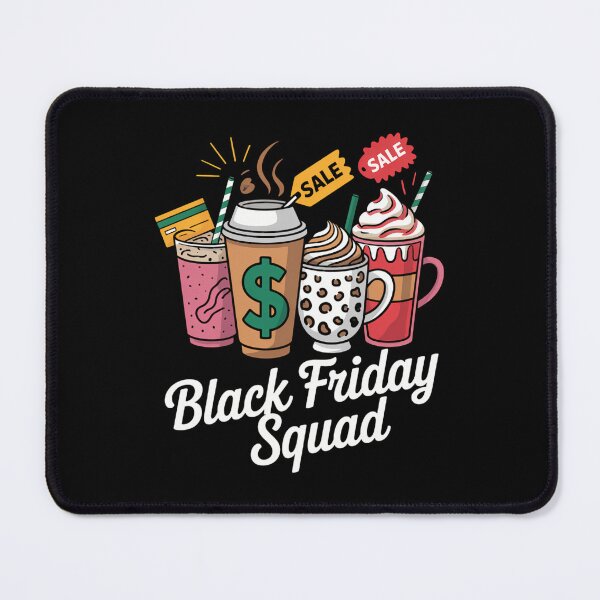 Item preview, Black Shopping Friday Squad Coffee cups designed and sold by cosmicncozyS.