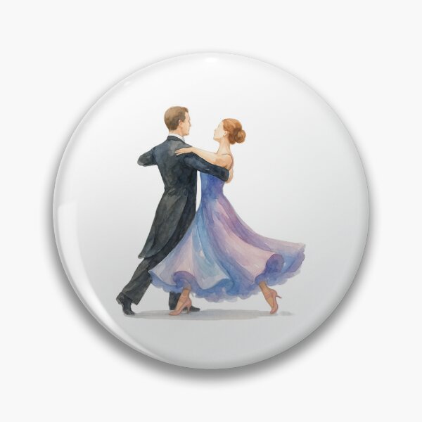Item preview, Elegant dance in watercolor designed and sold by The Cozy Cauldron.